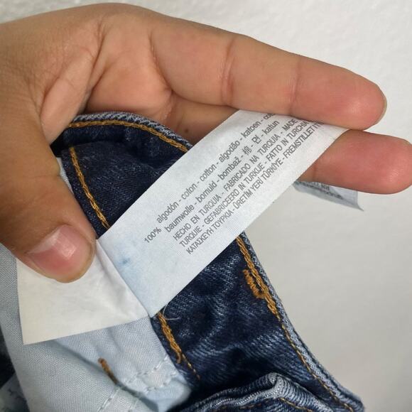 Zara Basic Womens Jeans Size 2 Dark Wash Denim Blue Skinny Leg Mid Rise - Picture 4 of 14